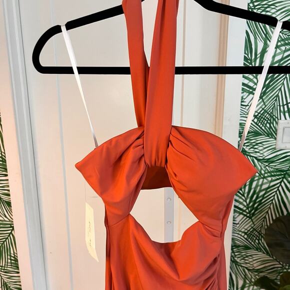 NWT Katie May Amber Cutout Maxi Gown in Rust Sz XS MSRP $250 - Picture 8 of 14